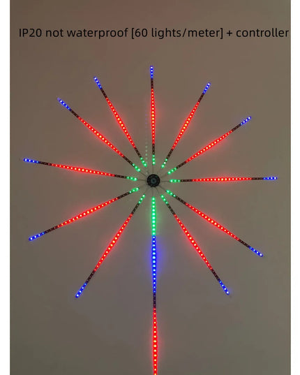 LED Fireworks Drum Light