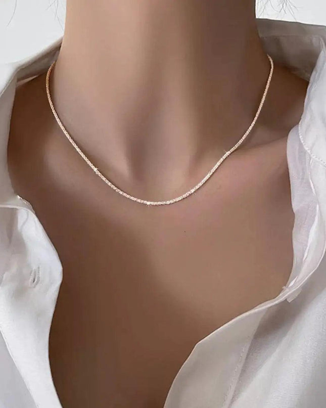 Sparkling Clavicle Chain Choker