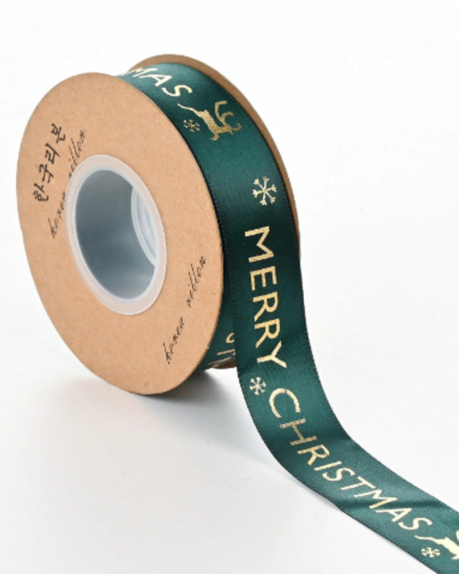 Ribbon Printed Christmas Design Decoration Gift Packing
