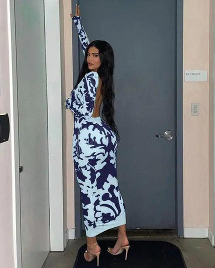 Summer Streetwear Print Dress