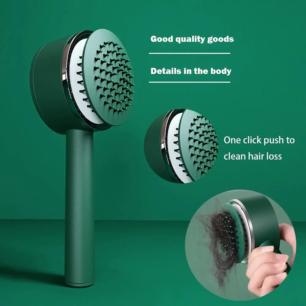 Self-cleaning Hair Brush Message