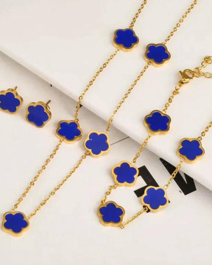 Flora Petal Stainless Jewelry Set