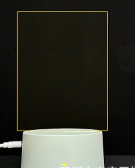 Message Board Lamp With 7 Colors Erasable Markers Rewritable Light Board For Desk