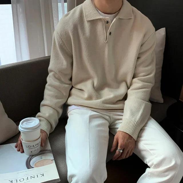 Knitted Polo Sweater