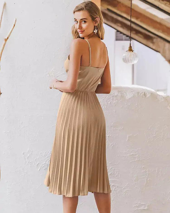 Wonder Pleated Midi Dress
