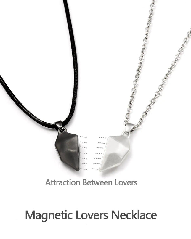 Magnetic Heart Couple Necklace