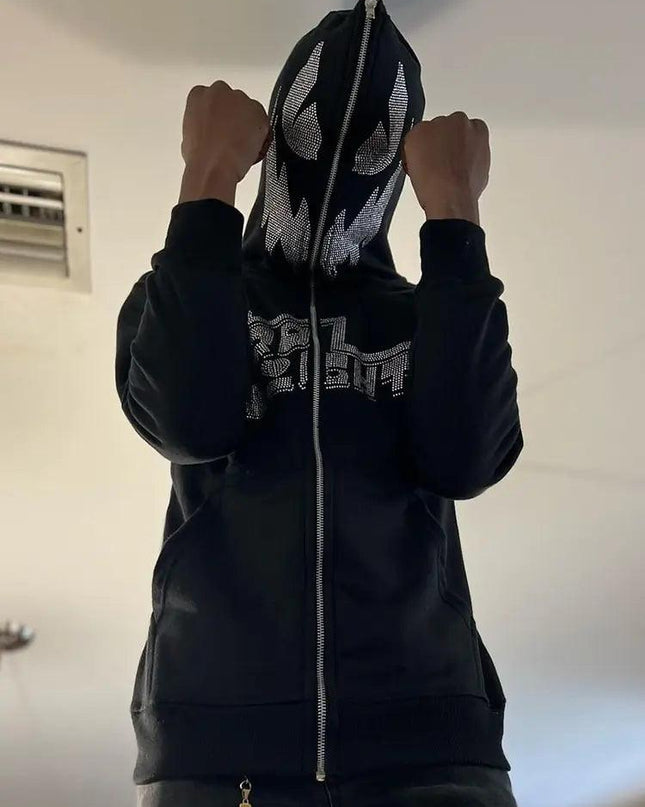 Rhinestone Skeleton Hoodies