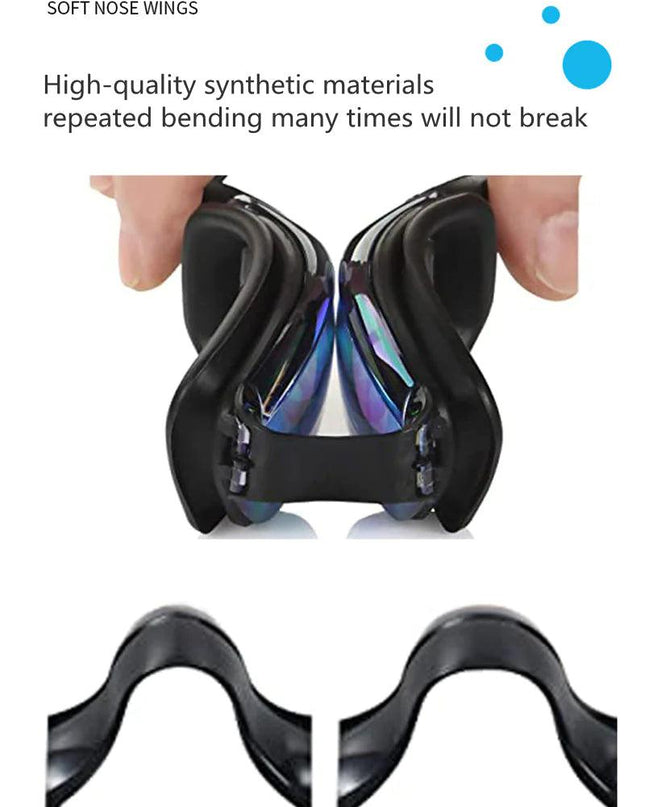 Clear Comfortable Swimming Goggles UV- Anti-Fog Swim Glasses Mirror Adult & Kids