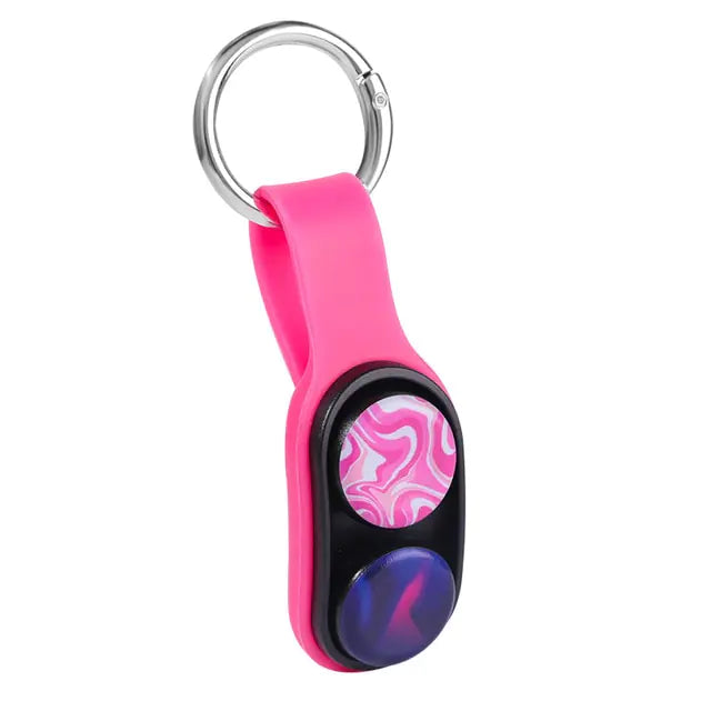 Fingertip Rotary Elastic Magnet Keychain