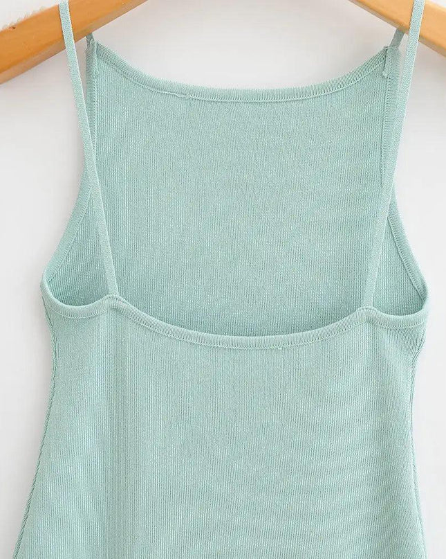 Fitted Knit Midi Dress