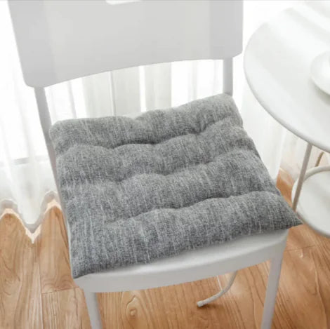 Nordic-Style Thick Linen Seat Cushion