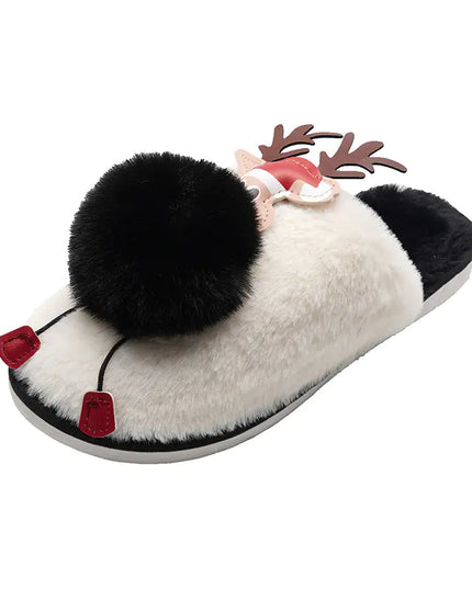 Cute Warm Cartoon Plush Slippers for Women