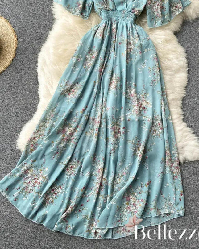 Vestido Bellezze  Floral Dress