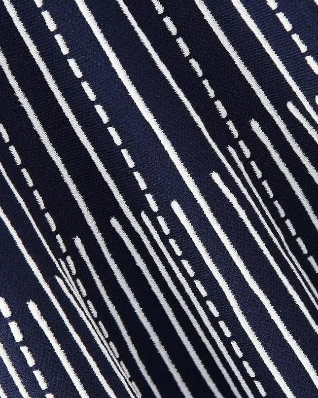 Striped Knit Mini Dress