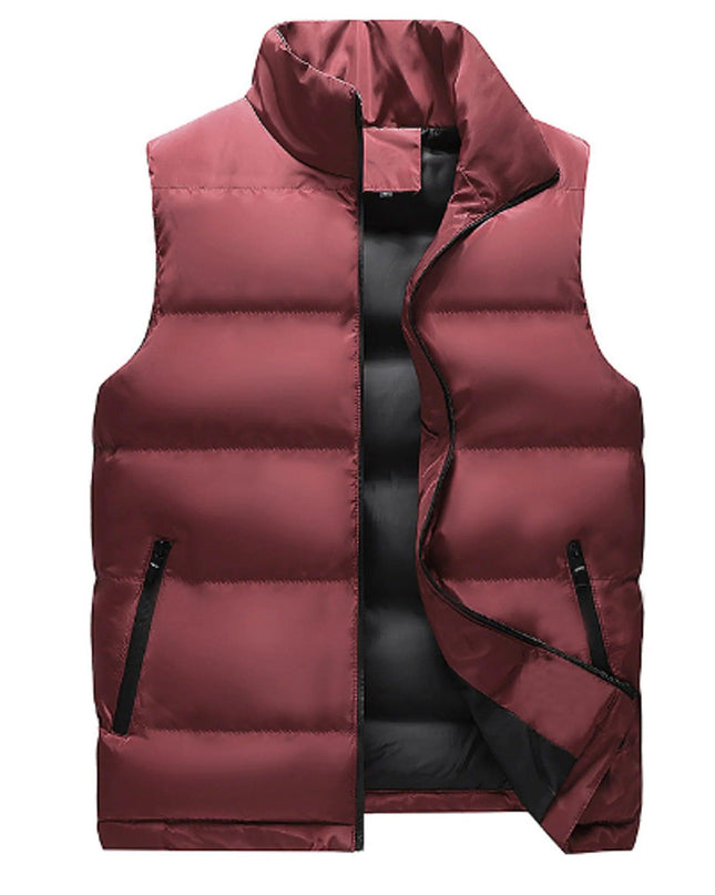 Neck Protection Zipper Cardigan Men Winter Coat