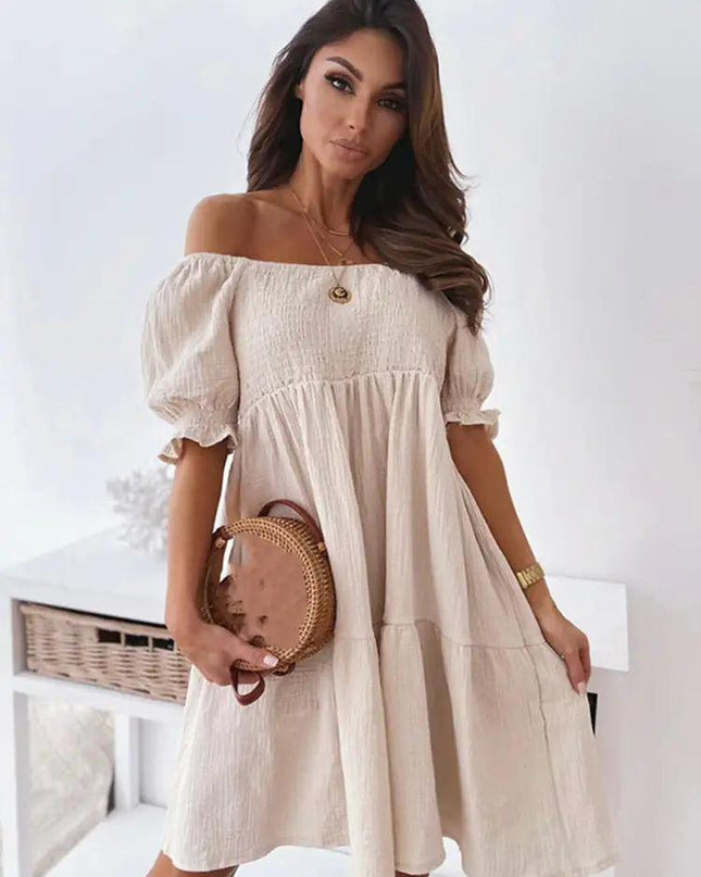 Queen Plain Short Dress