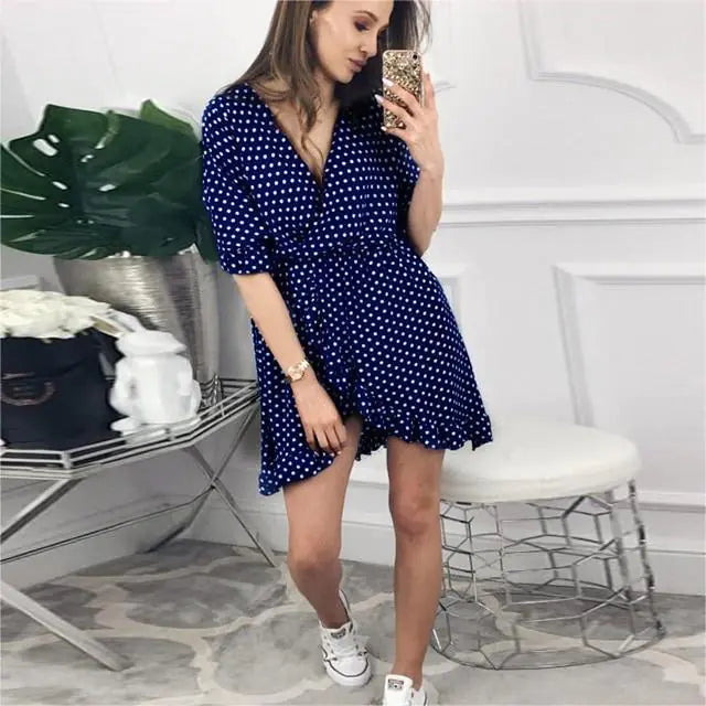 Polka Dot Short Dress