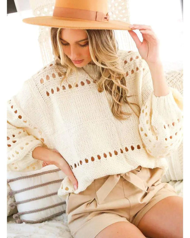 Open Knit Sweater
