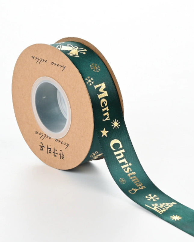 Ribbon Printed Christmas Design Decoration Gift Packing