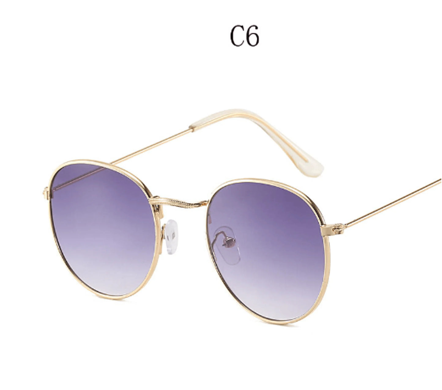 Small Retro Round Sunglasses for Women