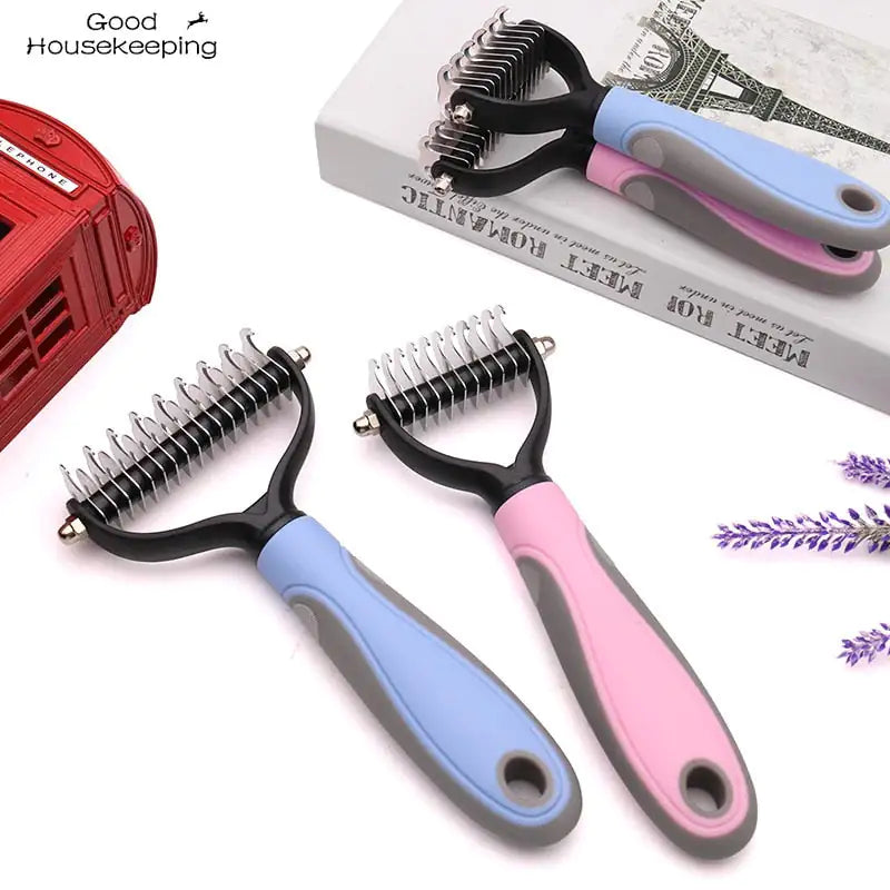 Pet Brush Double-Sided Hair Removal Comb