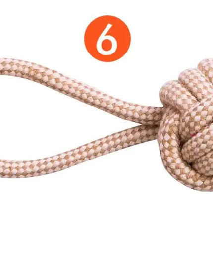 9 Packs Sustainable Natural Cotton Hemp Organic Tough Rope Dog Toy Chew Set Hemp Dog Toy