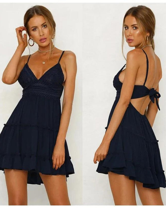 Sleeveless Spaghetti Strap Dress