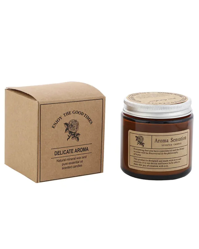 Smokeless Brown Aromatherapy Candle