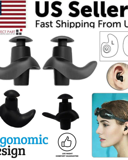 5/10 Pairs Soft Silicone Ear Plugs For Swimming Sleeping Anti Snore Reusable USA