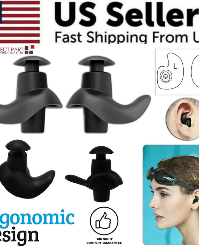 5/10 Pairs Soft Silicone Ear Plugs For Swimming Sleeping Anti Snore Reusable USA