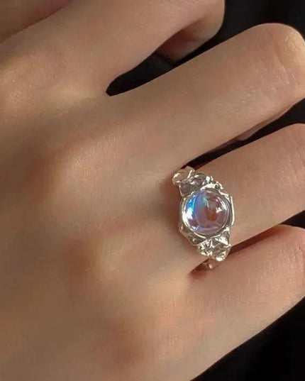 K-pop Crystal Open Ring