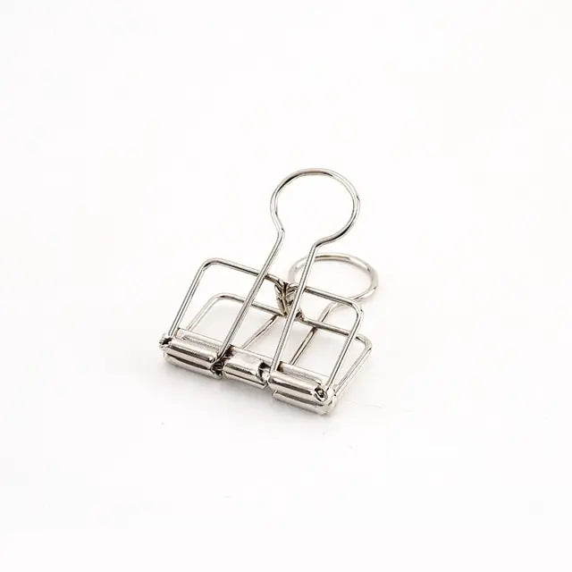 8 Colors Binder Clips Medium Metal Binder Clips