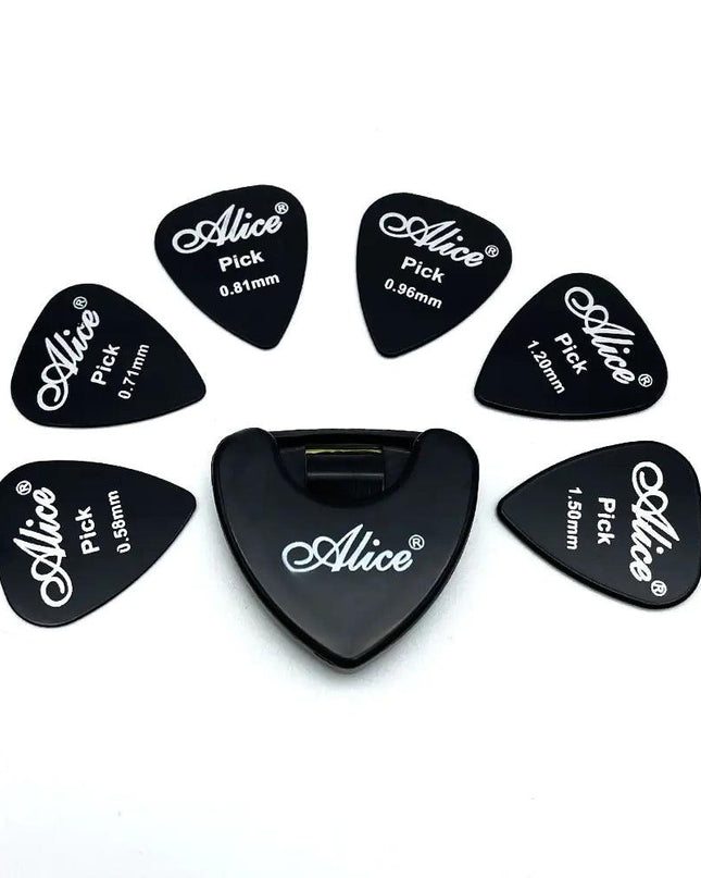 6 Guitar Picks + 1 Holder Case