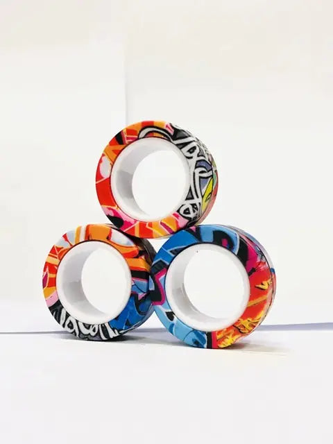 3pcs Finger Magnetic Fidget Rings