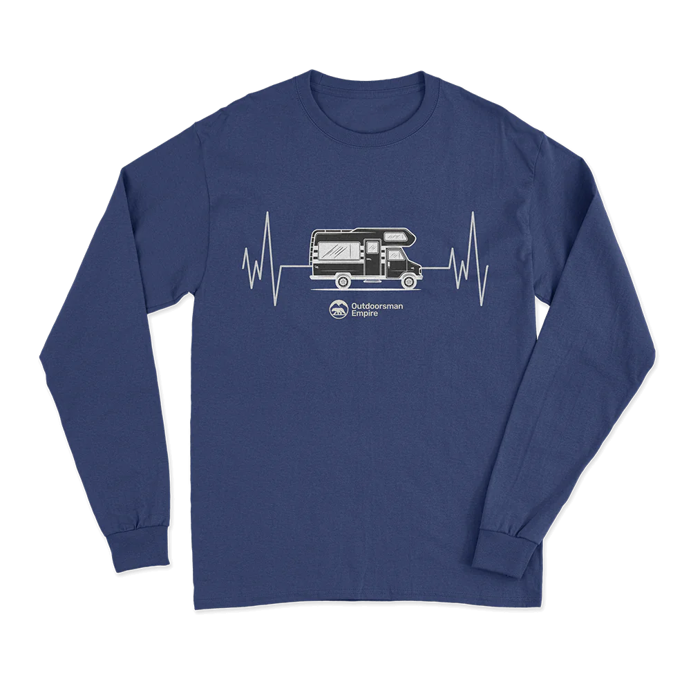 Camping Cardiogram Long Sleeve Shirt