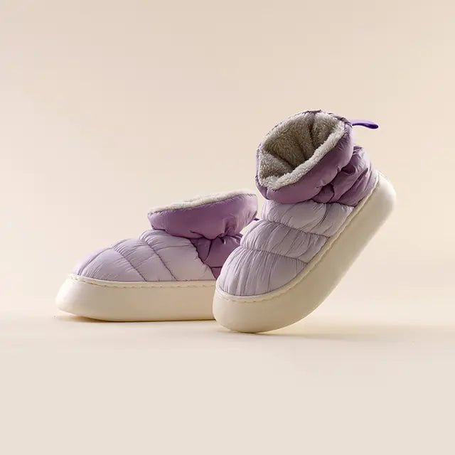 Indoor Outdoor High Top Plush Lining Shoes