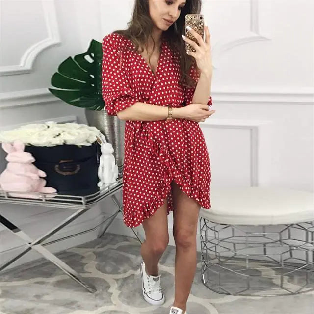 Polka Dot Short Dress