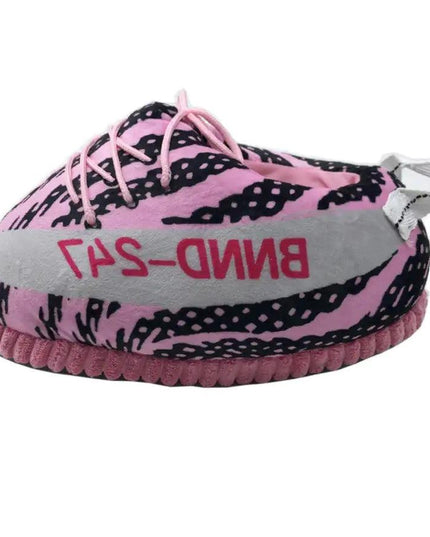 Pink Zebra Sneaker Slippers