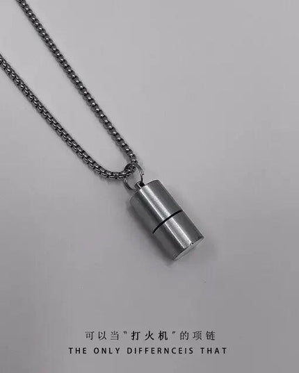 Punk Lighter Stainless Steel Necklace