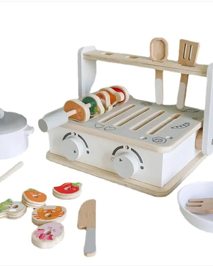 Mini Grill & Kitchen Playset for Kids