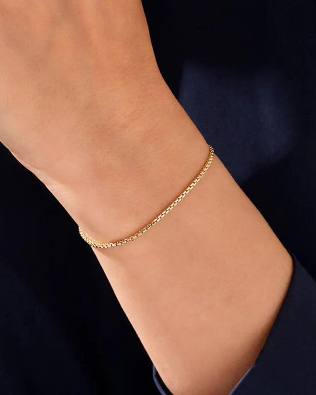 Stainless Steel Box Chain Bracelet