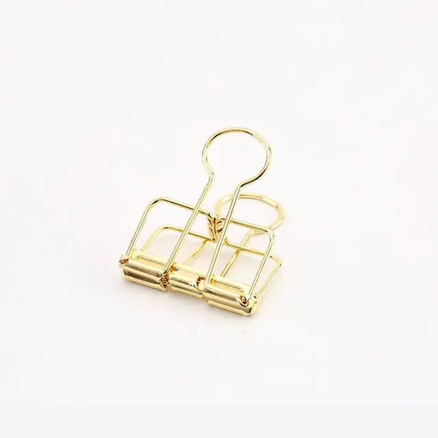 8 Colors Binder Clips Medium Metal Binder Clips