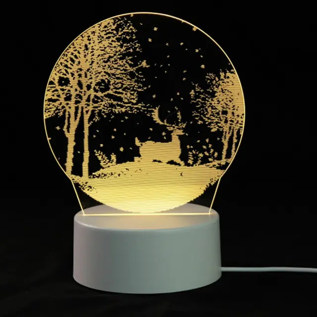 3D Lamp 3 Color Night Light