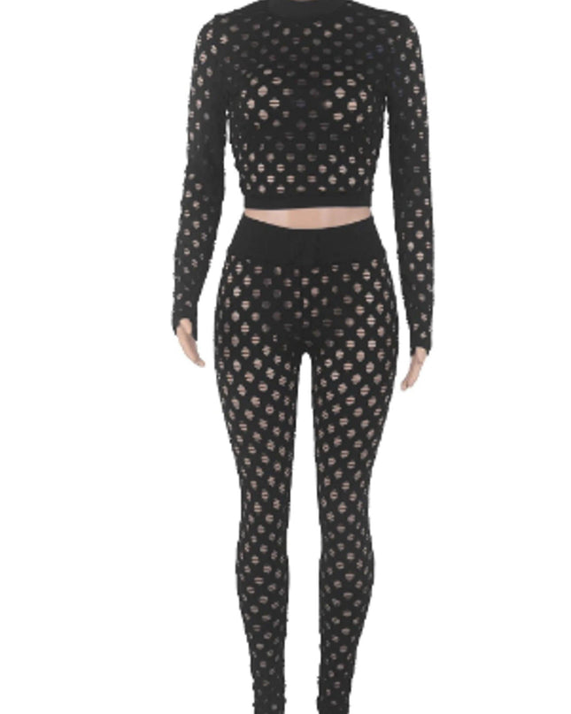 Hollow Out Sheer Sexy Rompers Jumpsuit for Women