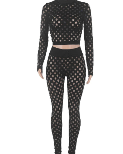 Hollow Out Sheer Sexy Rompers Jumpsuit for Women