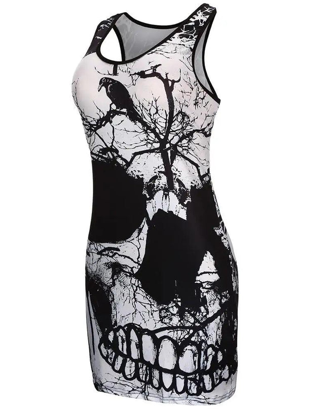 Women Raven & Skull Dress