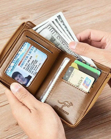 Men's "RFID" Blocking Leather Wallet "Waterproof"
