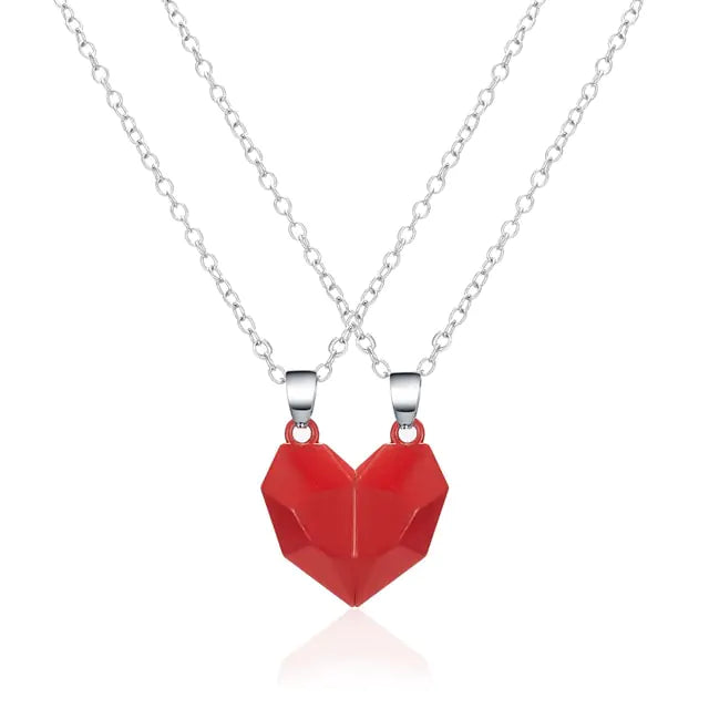 Magnetic Heart Couple Necklace