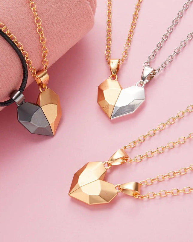 Magnetic Heart Couple Necklace