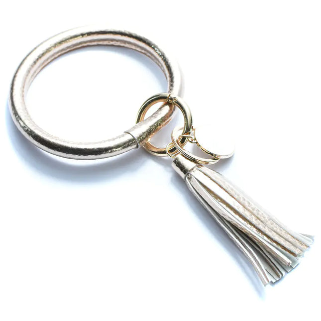 Pure Leather Tassel Pendant Bracelet